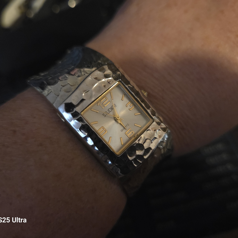 Silver and Gold Watch